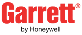 Red Garrett text with Honeywell branding
